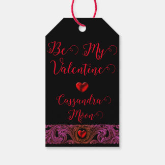 Goth Lila Ornament mit Herz Personalisiert Geschenkanhänger