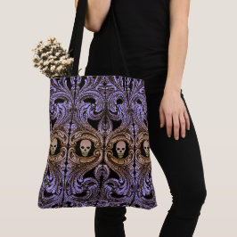 Goth lila Verzierung mit dem Schädel