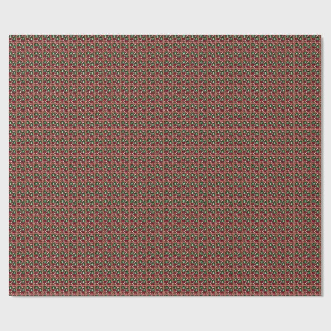 Goth-Mädchen Lachs Geschenkpapier (Flach)