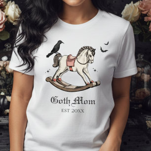 Goth Mama Rosa Viktorianisch Rocking Horse Tri-Blend Shirt