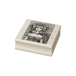 GOTH MERMAID FANTASY RUBBER BRIEFMARKE *Anpassen Gummistempel