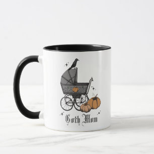 Goth Mom Halloween Herbst viktorianische Kinderwag Tasse
