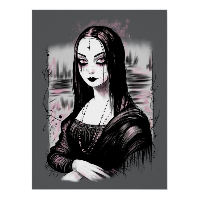 Goth Mona Lisa Poster (Vorderseite)