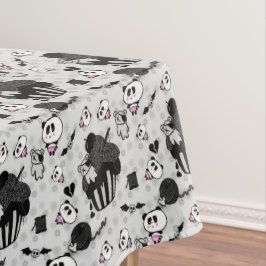 Goth Panda Baby Skull Cupcakes Doodles Tischdecke