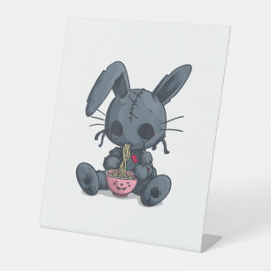 Goth Pastel Creepy Kawaii Rabbit Bunny Voodoo Doll Sockelschild