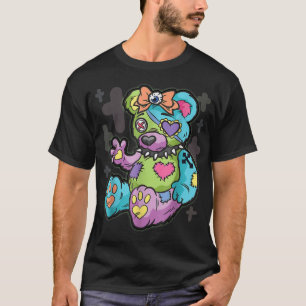 Goth Pastel Teddy Bear Gothic Kawaii Voodoo Plush  T-Shirt