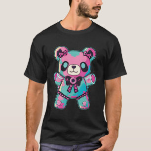 Goth Pastel Teddy Bear Niedlich Creepy Anime Japan T-Shirt