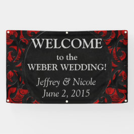 Goth Personalisiert Custom Wedding Banner