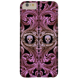 Goth Pink Ornament mit Skull iPhone 16 Pro Max Hülle