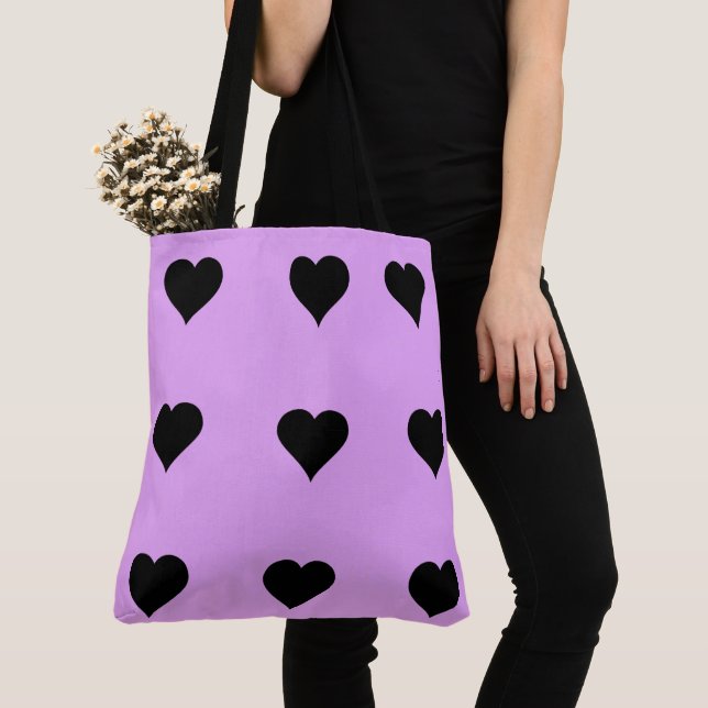 Goth Pink und Black Heart Design (Von Nahem)
