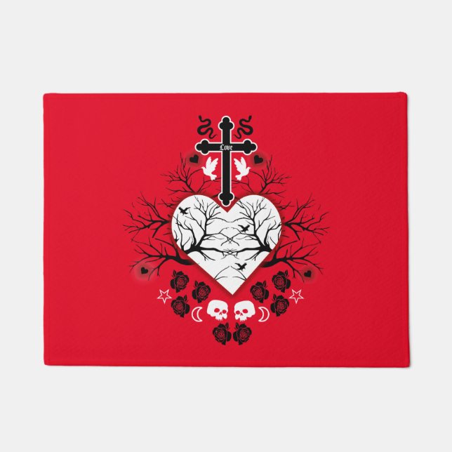 Goth Post Punk Fashion Fußmatte (Vorderseite)