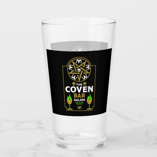 Goth Post Punk Halloween Glas (Vorderseite)