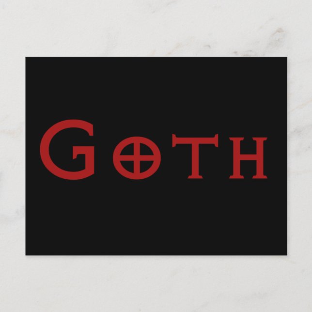 Goth Postkarte (Vorderseite)