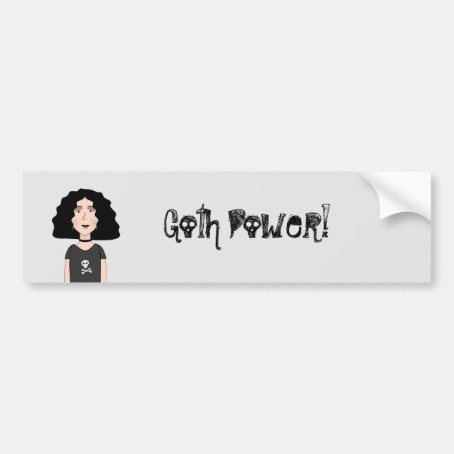 Goth Power Autoaufkleber (Vorne)