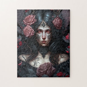 Goth Princess Gothic Fantasy Art Jigsaw Puzzle