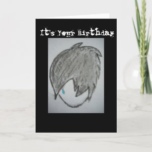 Goth Punk Birthday Card Karte