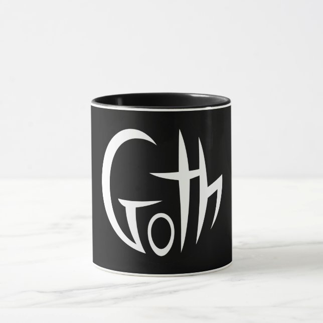 Goth (Punktierte Buchstaben) Tasse (Zentrum)