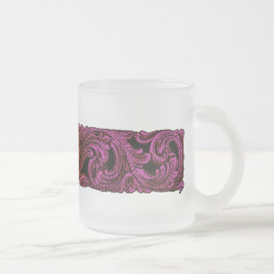 Goth Purple Ornamente Mit Herz Frosted Tasse