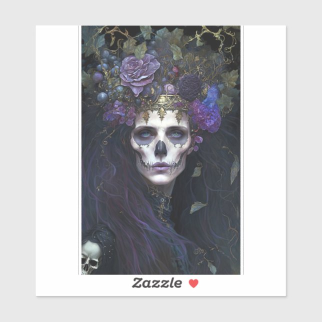 Goth Queen Fantasy Art Aufkleber (Blatt)