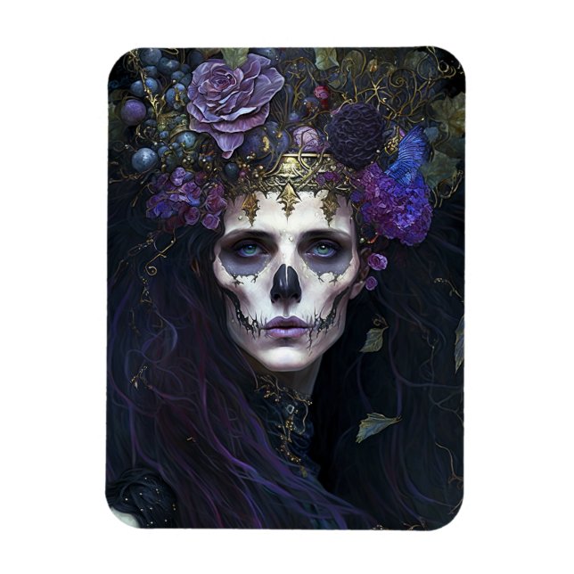 Goth Queen Fantasy Art Magnet (Vertikal)