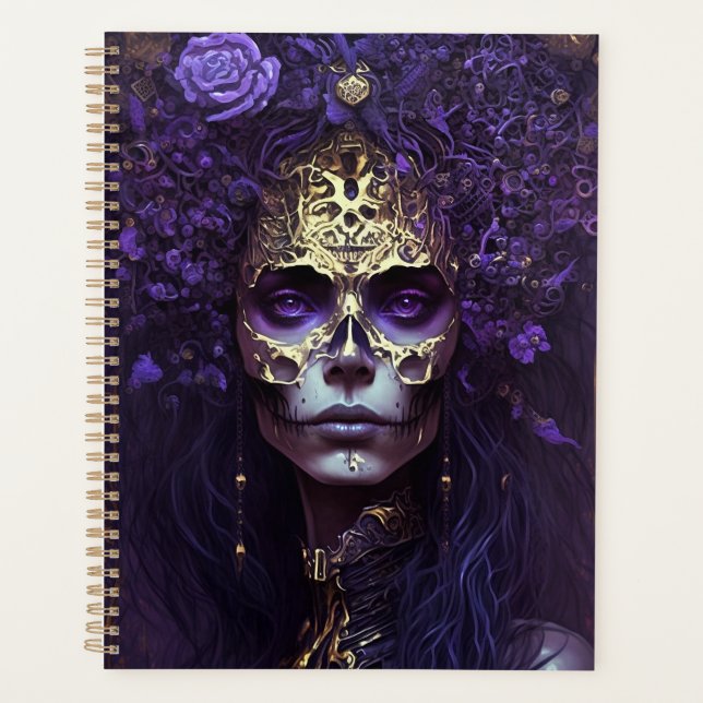 Goth Queen Fantasy Art Planner Planer (Vorderseite)