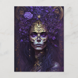 Goth Queen Fantasy Art Postcard Postkarte