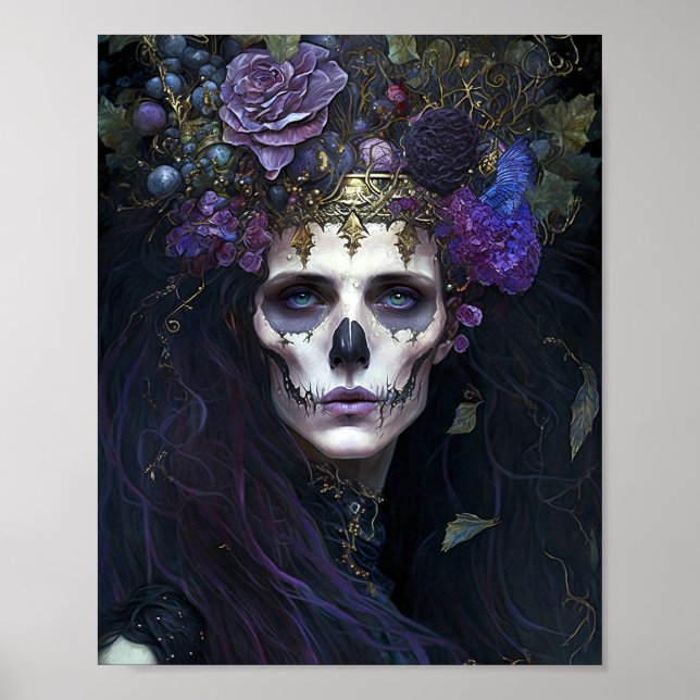 Goth Queen Fantasy Art Poster (Vorne)