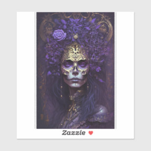 Goth Queen Fantasy Art Sticker