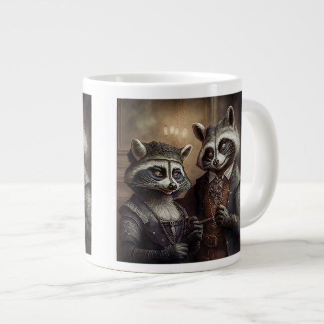 Goth-Raswaschmäuse Jumbo-Tasse  (Vorderseite Rechts)