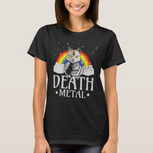 Goth Rock Satan Katze Für Konzerte Festivals Death T-Shirt