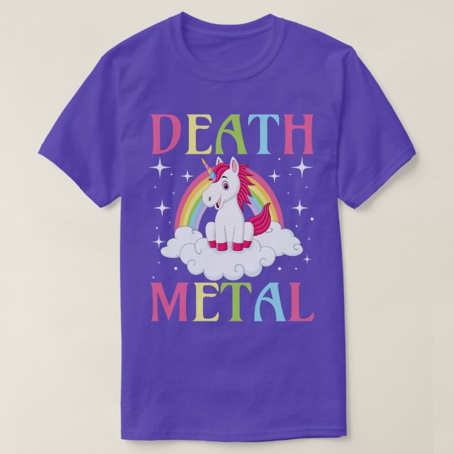 Goth Rock Satan Unicorn Festivals Death Metal 28 T-Shirt (Design vorne)