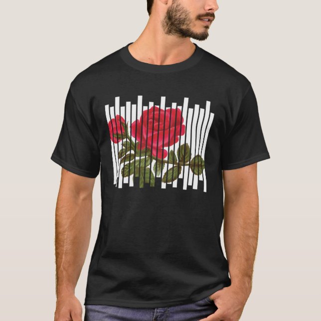 Goth Rose Ästhetische Grunge für eine Blume und An T-Shirt (Vorderseite)