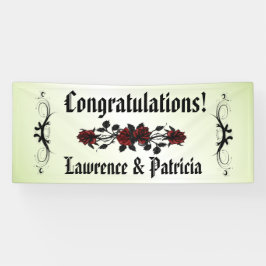 Goth Rote Rose Green Banner