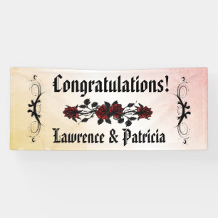 Goth Rote Rose Peach Banner