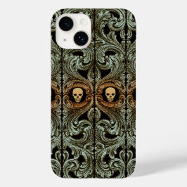 Goth Sage Green Ornament mit Schädel Case-Mate iPhone Hülle