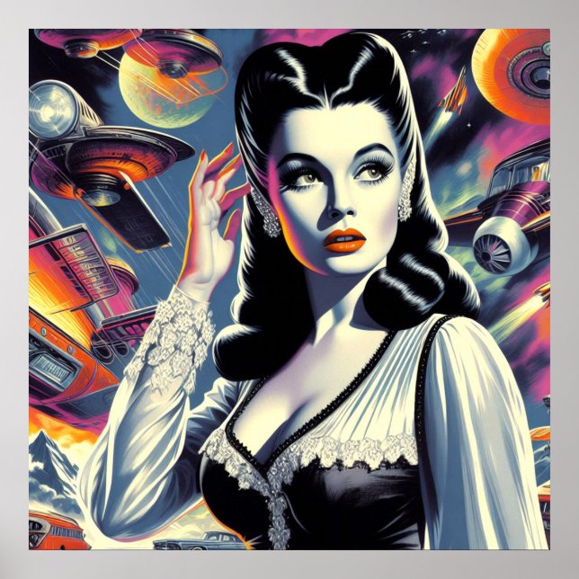 Goth Sci-fi Girl Poster (Vorne)