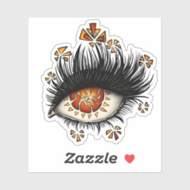 Goth seltsame augenkunst witzig aufkleber