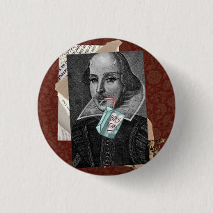 Goth Shakespeare Button