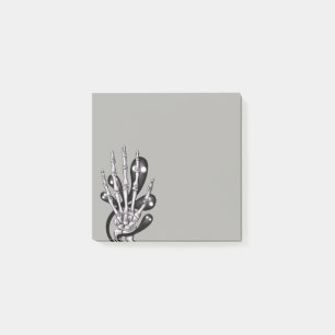 Goth Skeleton Hand Creepy Ghosts Post-it Klebezettel