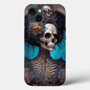 Goth Skeleton Skull Woman Gothic Case-Mate iPhone Hülle