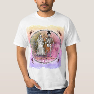 Goth Skeleton Wedding T - Shirt