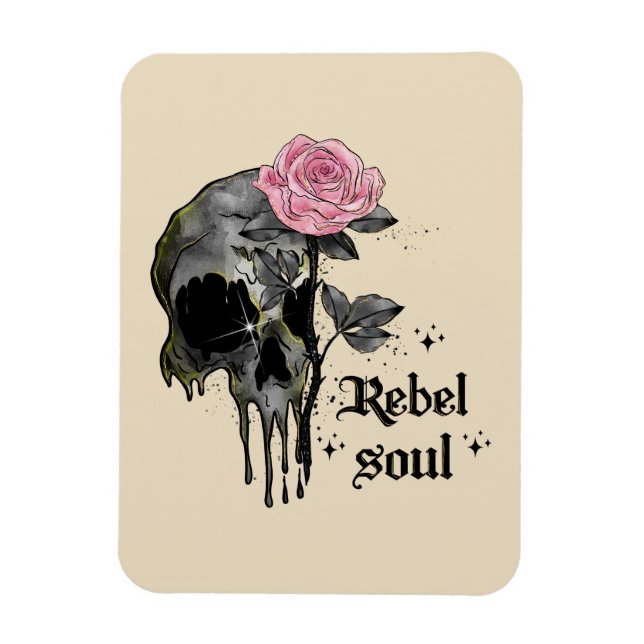 Goth Skull | Rebel-Soul Magnet (Vertikal)