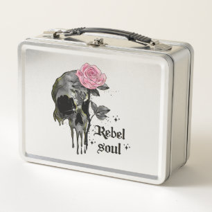 Goth Skull   Rebel-Soul Metall Brotdose