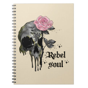 Goth Skull Rebel-Soul Notizblock
