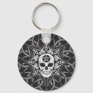 Goth Skull Schlüsselanhänger