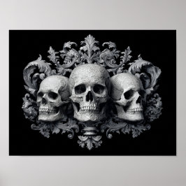Goth Skulls Poster