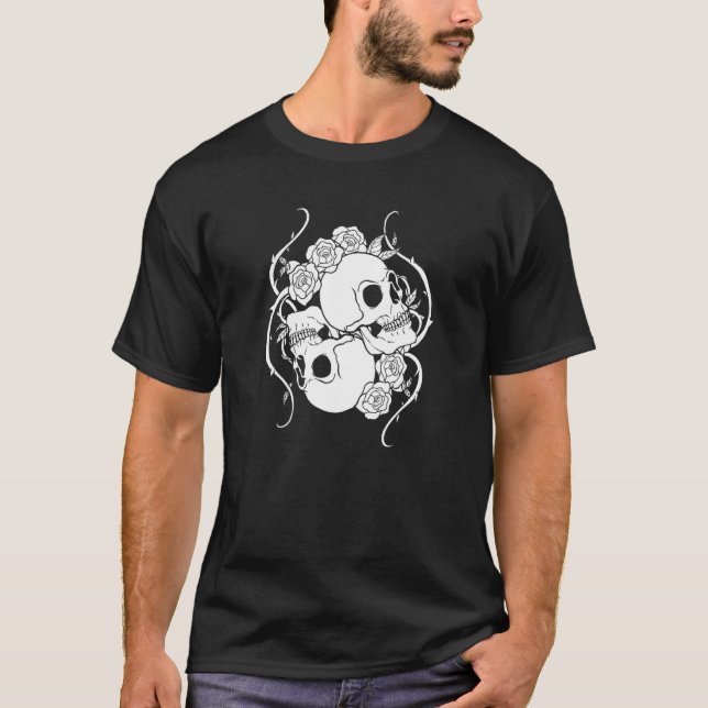 Goth Skulls - Subkultur Gothic T-Shirt (Vorderseite)