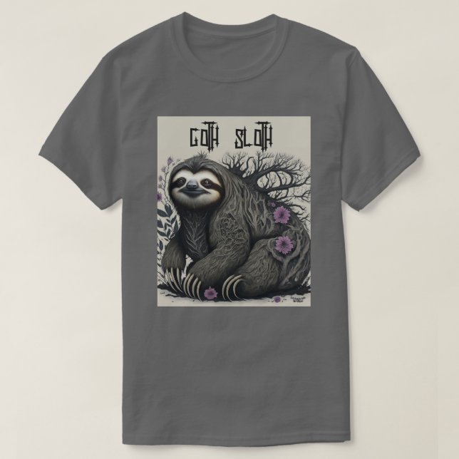 Goth Sloth T-Shirt (Design vorne)