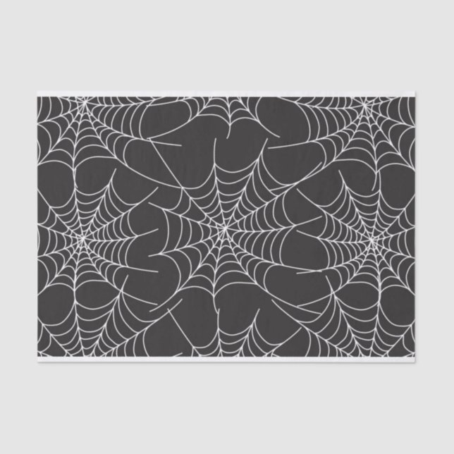 Goth Spider Web Tissue Paper | Halloween und Goth Seidenpapier (Vorderseite)