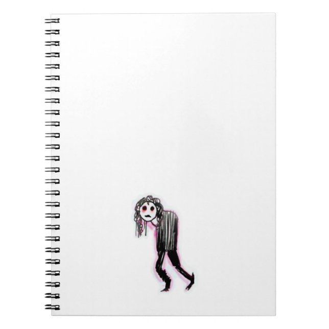 Goth Spiral Foto Notebook Notizblock (Vorderseite)